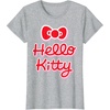 image:imageHello Kitty Signature Logo Tee Shirt TShirtHeather Grey