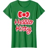 image:imageHello Kitty Signature Logo Tee Shirt TShirtKelly Green