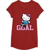 image:imageHello Kitty Soccer Goal Sports Athlete Tee Shirt TShirtCranberry Red