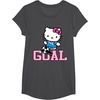 image:imageHello Kitty Soccer Goal Sports Athlete Tee Shirt TShirtDark Heather Grey