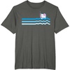 image:imageHello Kitty Swim Snorkle Summer Stripe TShirtAsphalt Grey