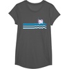 image:imageHello Kitty Swim Snorkle Summer Stripe TShirtAsphalt Grey
