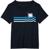 image:imageHello Kitty Swim Snorkle Summer Stripe TShirtBlack