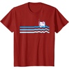 image:imageHello Kitty Swim Snorkle Summer Stripe TShirtCranberry Red