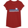 image:imageHello Kitty Swim Snorkle Summer Stripe TShirtCranberry Red