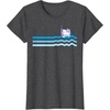 image:imageHello Kitty Swim Snorkle Summer Stripe TShirtDark Heather Grey