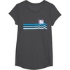 image:imageHello Kitty Swim Snorkle Summer Stripe TShirtDark Heather Grey