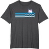 image:imageHello Kitty Swim Snorkle Summer Stripe TShirtDark Heather Grey