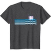 image:imageHello Kitty Swim Snorkle Summer Stripe TShirtDark Heather Grey