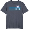 image:imageHello Kitty Swim Snorkle Summer Stripe TShirtHeather Blue