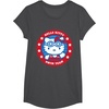image:imageHello Kitty Swim Team Swimmer Tee Shirt TShirtDark Heather Grey