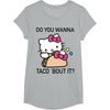 image:imageHello Kitty Taco Bout It Tee Shirt TShirtHeather Grey