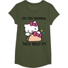 image:imageHello Kitty Taco Bout It Tee Shirt TShirtOlive Green