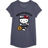 image:imageHello Kitty Unisex Kids Basketball TShirt Blue SmallHeather Blue