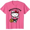 image:imageHello Kitty Unisex Kids Basketball TShirt Blue SmallPink Heather