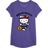 image:imageHello Kitty Unisex Kids Basketball TShirt Blue SmallPurple Heather