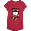 image:imageHello Kitty Unisex Kids Basketball TShirt Blue SmallRed Heather