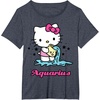 image:imageHello Kitty Zodiac Aquarius Tee Shirt TShirtHeather Blue