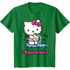 image:imageHello Kitty Zodiac Aquarius Tee Shirt TShirtKelly Green
