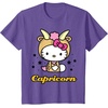 image:imageHello Kitty Zodiac Capricorn Tee Shirt TShirtPurple Heather