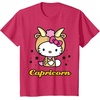 image:imageHello Kitty Zodiac Capricorn Tee Shirt TShirtRed Heather