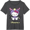 image:imageHello Kitty Zodiac Taurus Tee Shirt TShirtDark Heather Grey