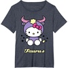 image:imageHello Kitty Zodiac Taurus Tee Shirt TShirtHeather Blue