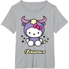 image:imageHello Kitty Zodiac Taurus Tee Shirt TShirtHeather Grey