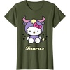 image:imageHello Kitty Zodiac Taurus Tee Shirt TShirtOlive Green