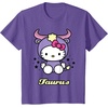 image:imageHello Kitty Zodiac Taurus Tee Shirt TShirtPurple Heather