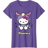 image:imageHello Kitty Zodiac Taurus Tee Shirt TShirtPurple Heather