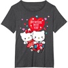image:imageHello Kitty and Dear Daniel Anywhere with You Valentine Tee TShirtDark Heather Grey