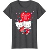 image:imageHello Kitty and Dear Daniel Anywhere with You Valentine Tee TShirtDark Heather Grey