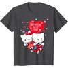 image:imageHello Kitty and Dear Daniel Anywhere with You Valentine Tee TShirtDark Heather Grey
