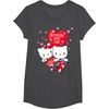 image:imageHello Kitty and Dear Daniel Anywhere with You Valentine Tee TShirtDark Heather Grey