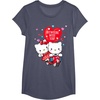 image:imageHello Kitty and Dear Daniel Anywhere with You Valentine Tee TShirtHeather Blue