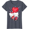 image:imageHello Kitty and Dear Daniel Anywhere with You Valentine Tee TShirtHeather Blue