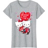 image:imageHello Kitty and Dear Daniel Anywhere with You Valentine Tee TShirtHeather Grey