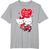 image:imageHello Kitty and Dear Daniel Anywhere with You Valentine Tee TShirtHeather Grey