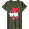 image:imageHello Kitty and Dear Daniel Anywhere with You Valentine Tee TShirtOlive Green