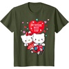 image:imageHello Kitty and Dear Daniel Anywhere with You Valentine Tee TShirtOlive Green