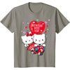 image:imageHello Kitty and Dear Daniel Anywhere with You Valentine Tee TShirtSlate Grey
