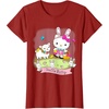 image:imageHello Kitty and Friends Easter Scene Tee Shirt TShirtCranberry Red