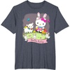image:imageHello Kitty and Friends Easter Scene Tee Shirt TShirtHeather Blue