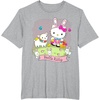 image:imageHello Kitty and Friends Easter Scene Tee Shirt TShirtHeather Grey