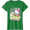 image:imageHello Kitty and Friends Easter Scene Tee Shirt TShirtKelly Green