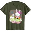 image:imageHello Kitty and Friends Easter Scene Tee Shirt TShirtOlive Green