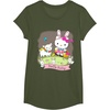 image:imageHello Kitty and Friends Easter Scene Tee Shirt TShirtOlive Green