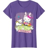image:imageHello Kitty and Friends Easter Scene Tee Shirt TShirtPurple Heather