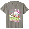 image:imageHello Kitty and Friends Easter Scene Tee Shirt TShirtSlate Grey